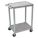 UTILITY CART WITH LIPPED PLASTIC SHELVES, 300 LB LOAD CAPACITY, 24 IN X 18 IN, GREY