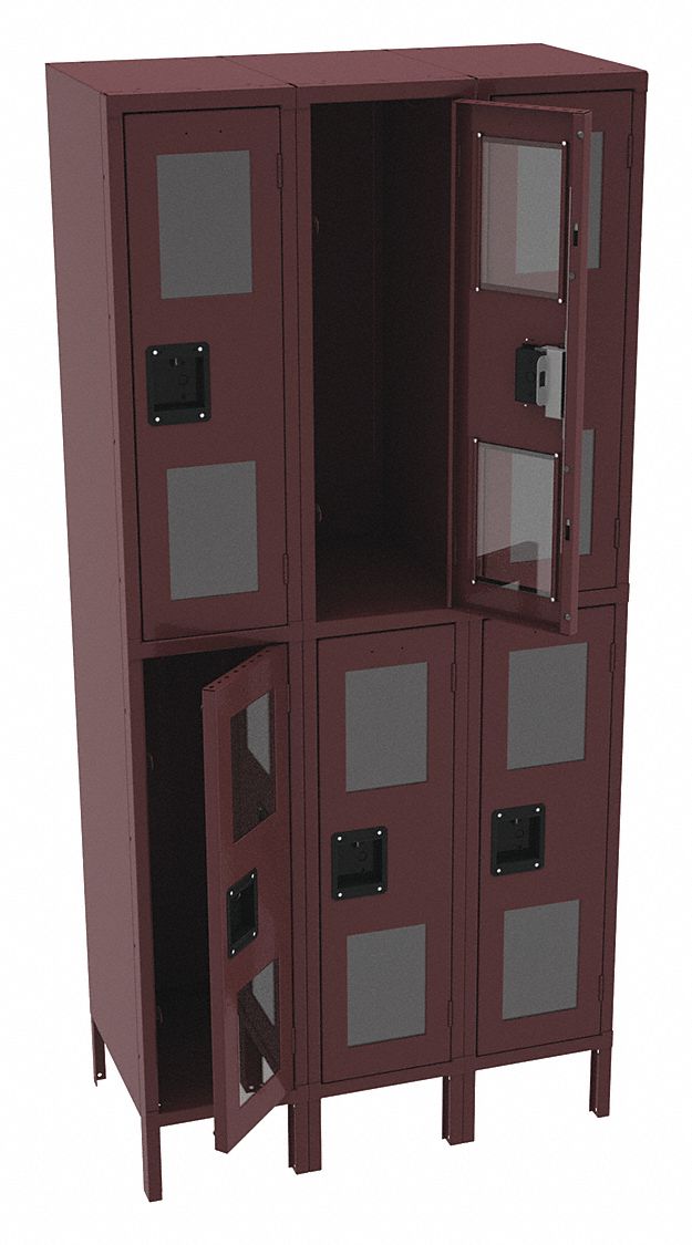 Wrdrb Lockr Clearview 3 Wide 2 Tier Wine