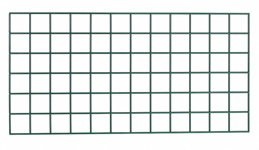 WALL GRID,GREEN,18 IN H,48 IN W,STEEL