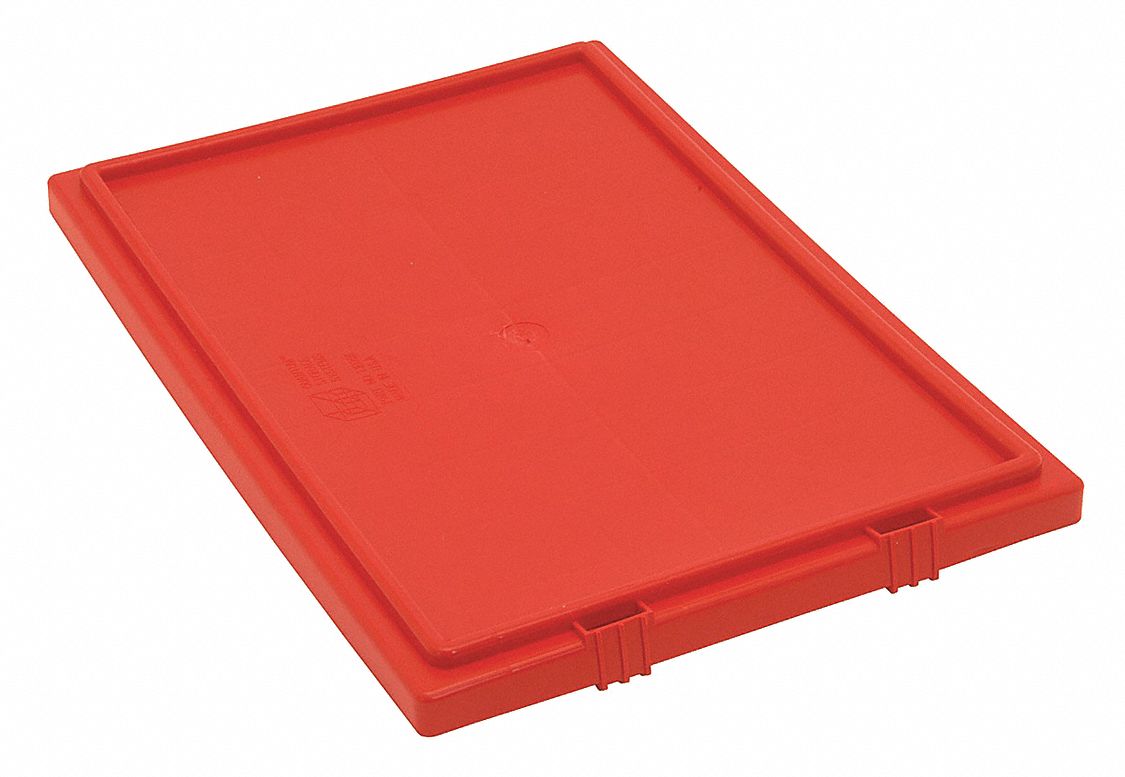 TOTE BOX LID, 17⅞ IN X 12⅜ IN, RED