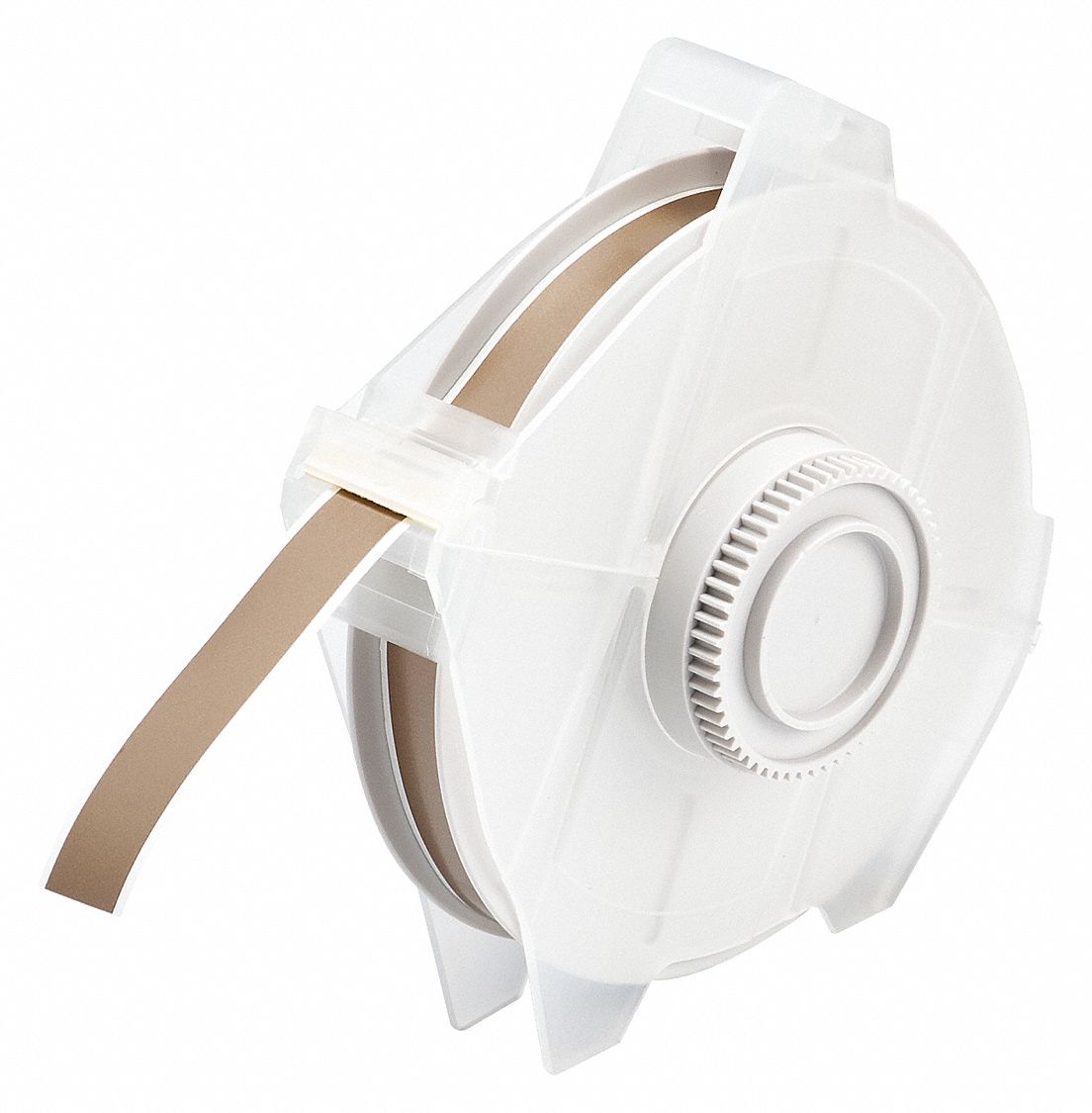 Continuous Label Stock: 1/2 in x 100 ft, Vinyl, Gold (Gloss), Indoor/Outdoor