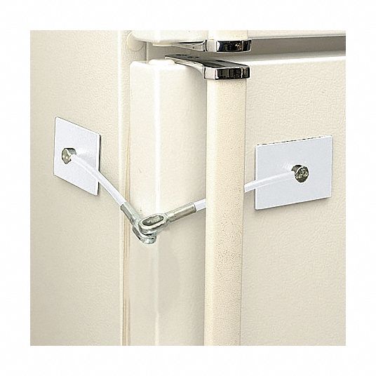 White, 1/2 ft Cable Lg, Cable Lock - 9WYH3|NPRL151WHR - Grainger