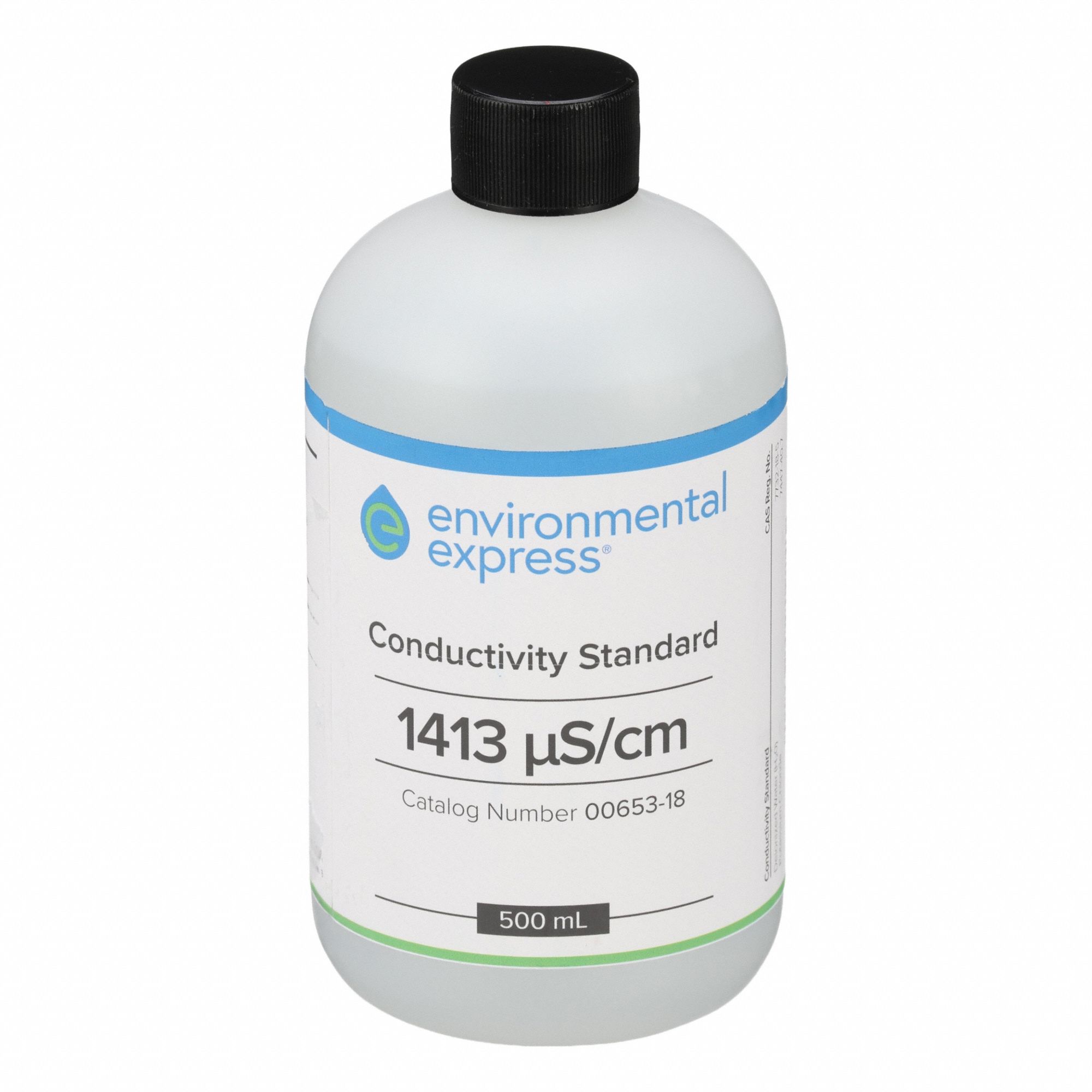 Conductivity Calibration Solution: 500 mL, Liquid, WD-00653-18, 1, 413 microsiemens, Bottle, 1