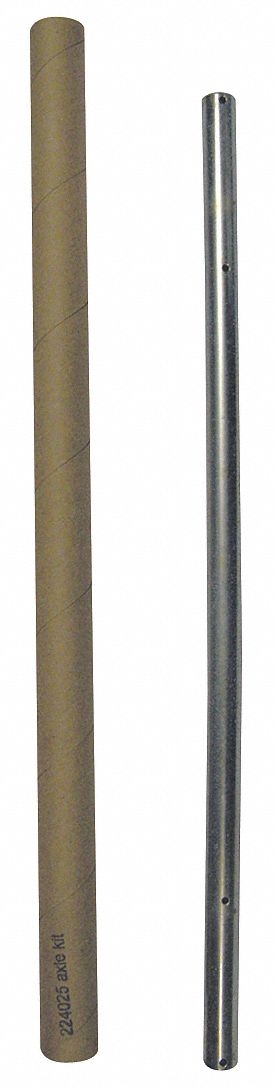 HAND TRUCK AXLE KIT, 18 IN OVERALL H, 500 LB LOAD CAPACITY, 18 IN X 2 IN X 2 IN, STEEL