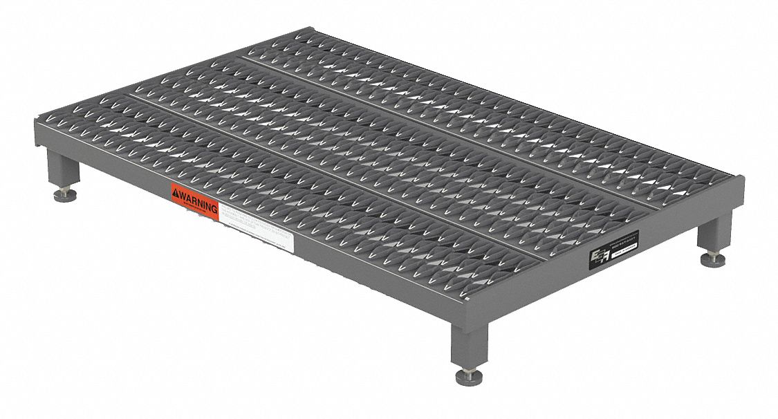 GRAINGER APPROVED Adjustable Height Work Platform: 1 Steps, 5 in to 8