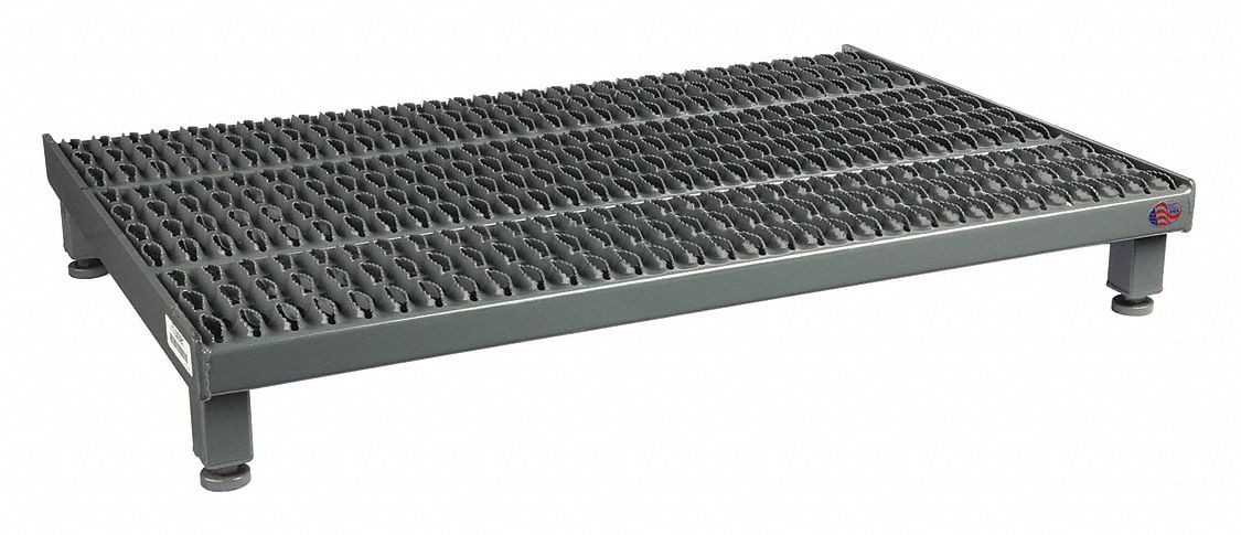ADJUSTABLE HEIGHT WORK PLATFORM, 8 IN MAX PLATFORM H, 24 IN PLATFORM W, STEEL