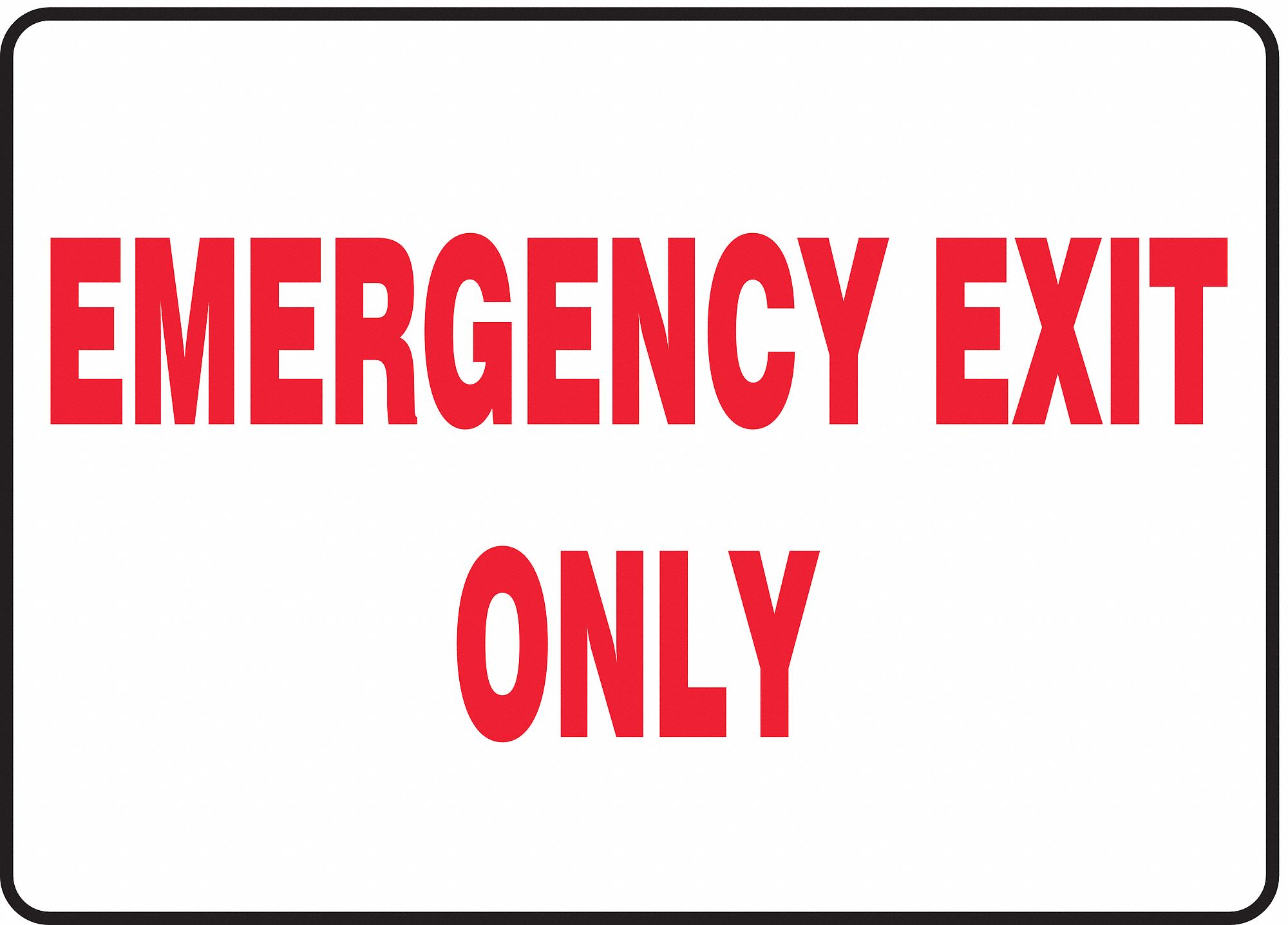 Emergency Exit Fire Sign,10 x 14In,AL