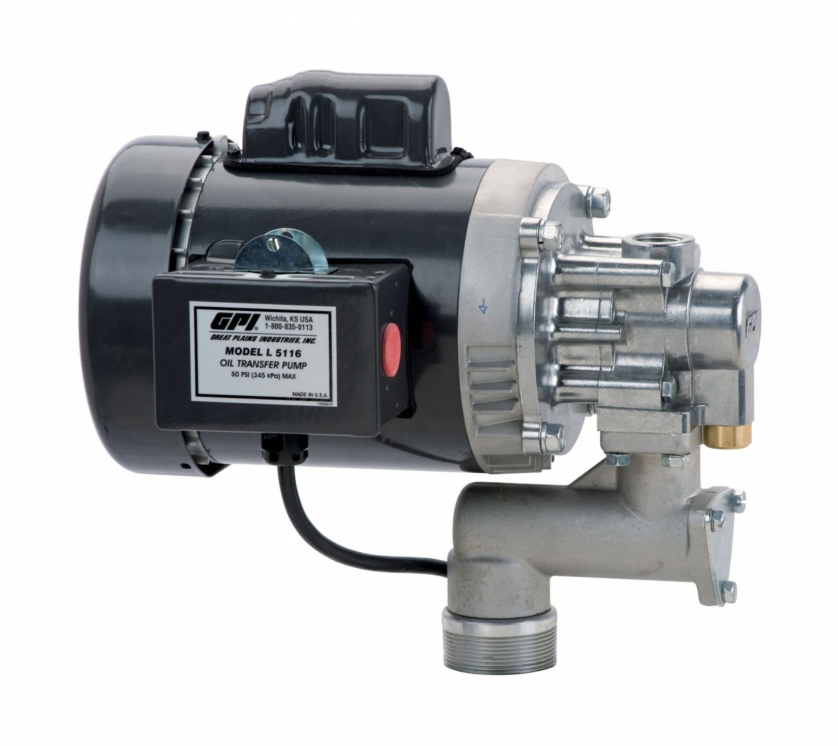 OIL TRANSFER PUMP,115/230VAC,0.40 HP