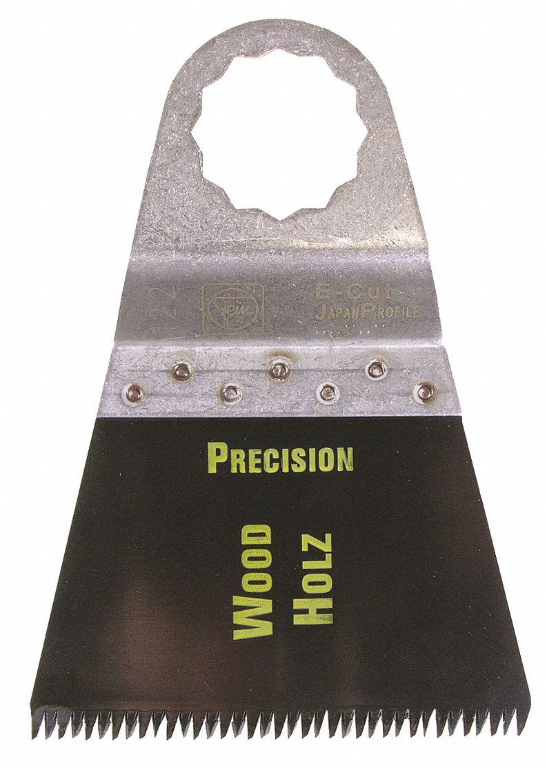 OSCILLATING E-CUT PRECISION SAW BLADE, STEEL/HCS, 2X2½ IN, 19500 OPM, UNIVERSAL