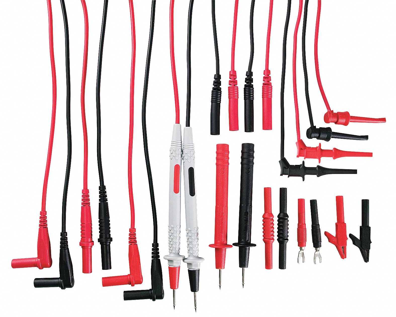 EXTECH 5 ft 3 in Modular Test Lead Kit, CAT II 300V, CAT III 1000V, CAT III 300V Instrument