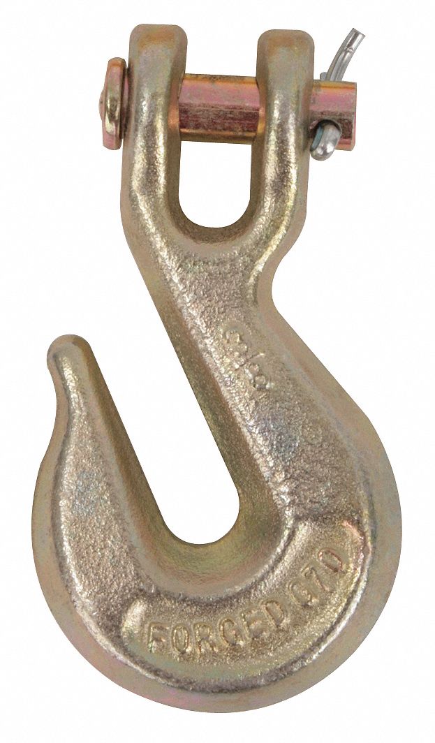 Grab Hook,  Steel,  70 Grade,  Clevis,  5/16 in Trade Size,  4,700 lb Working Load Limit