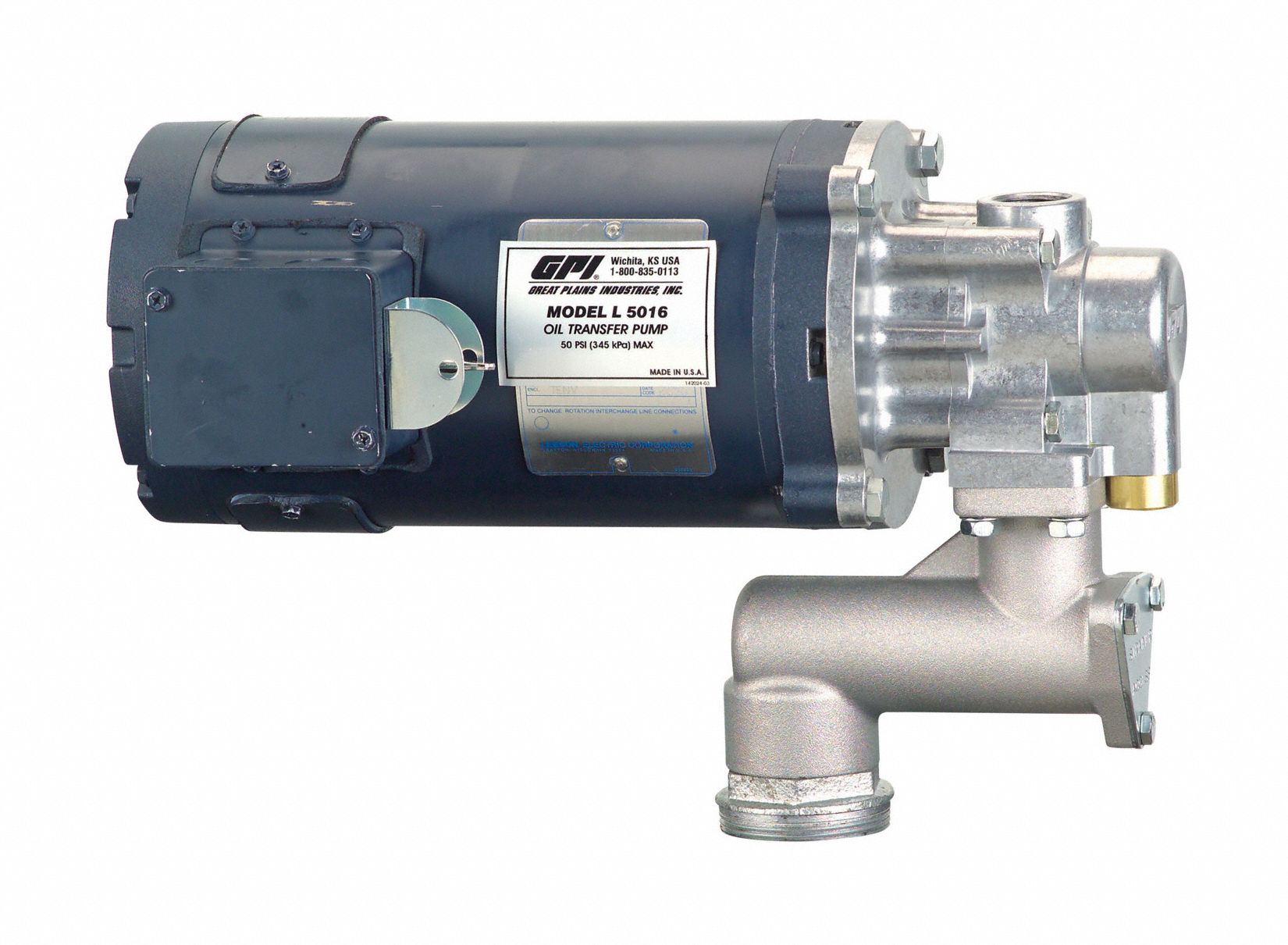 GPI, 1/5 hp Motor HP, 10 gal_500 gal For Container Size, Oil