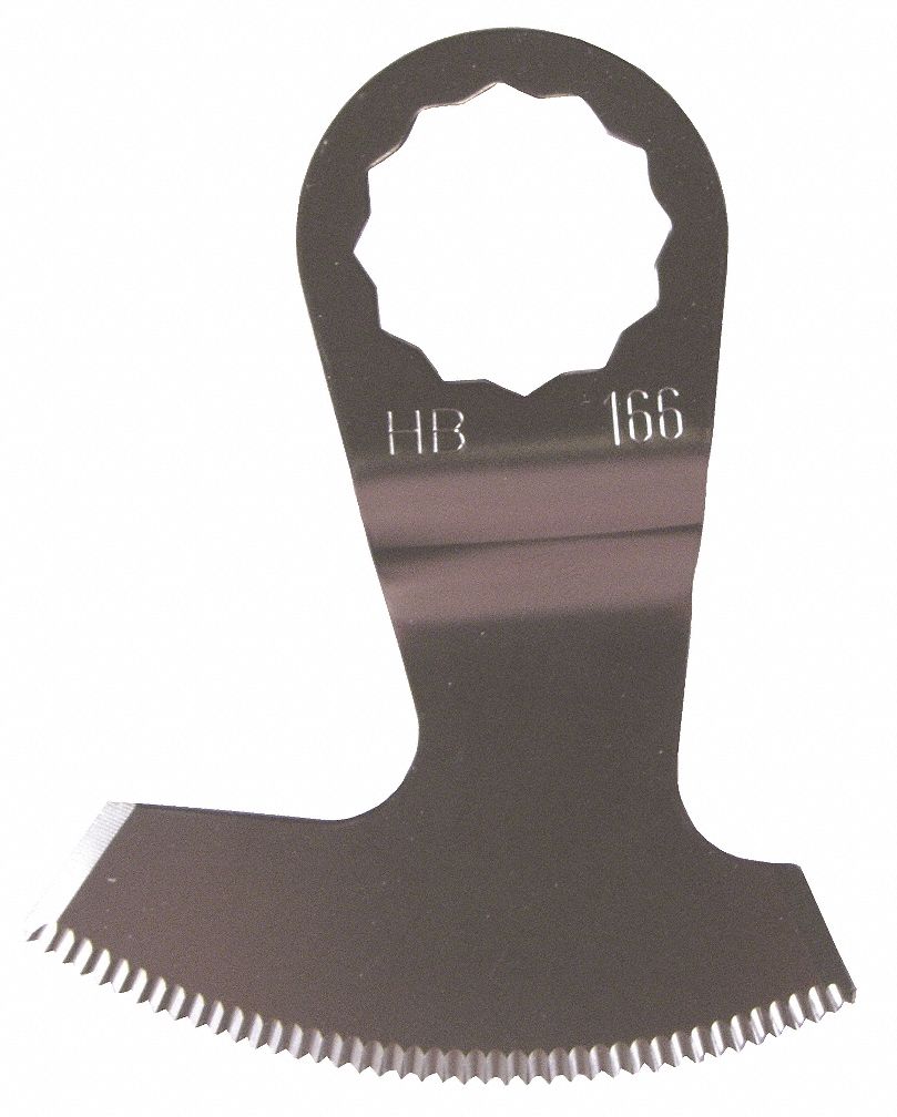 Oscillating Tool Blade: 2 1/4 in Blade Wd, 1 1/4 in Overall Lg, Long Cutting, Glass, 2 PK