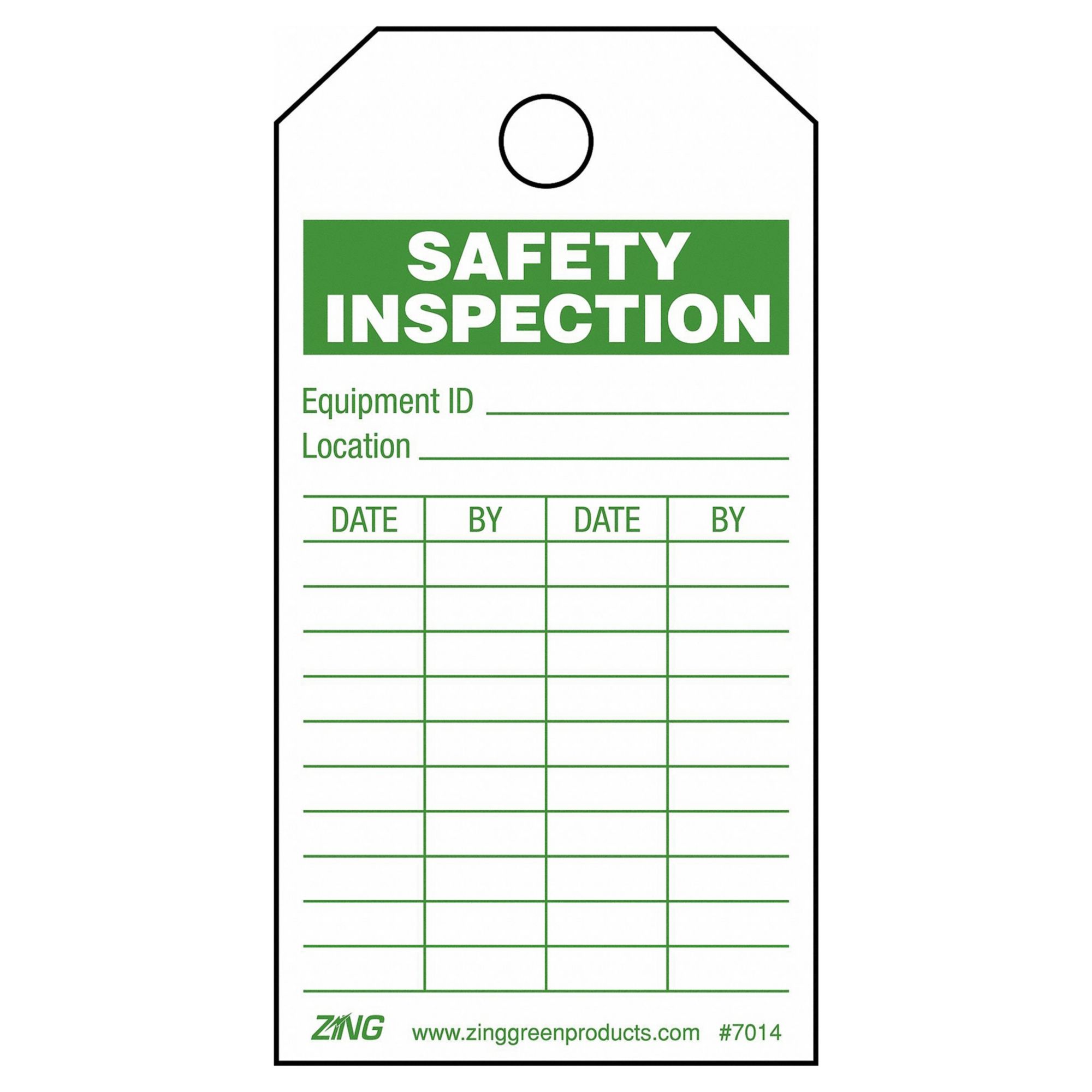 Tag: No Header, 3 in Wd, 5 3/4 in Ht, White, Rectangle, Plastic, Indoor/Outdoor, English, 10 PK