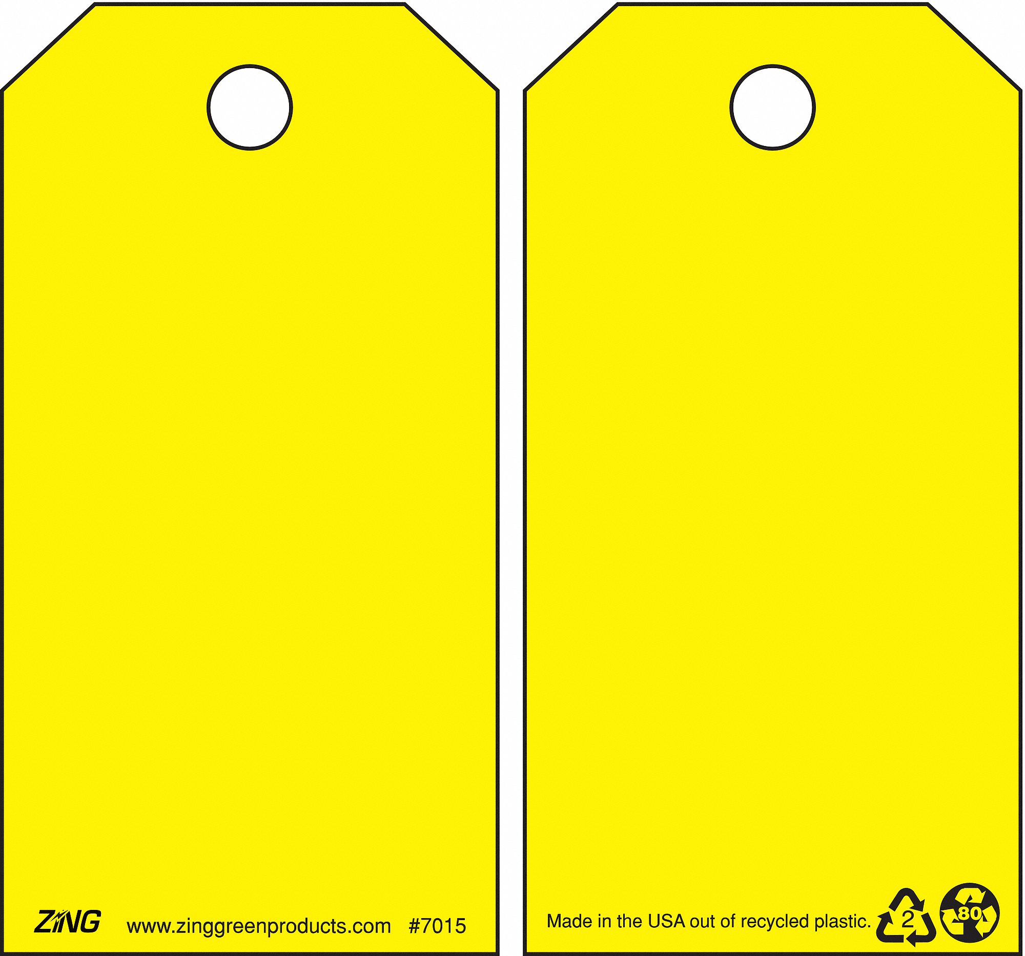 Yellow, Single Part Tag, Danger Tags 9XV137015 Grainger