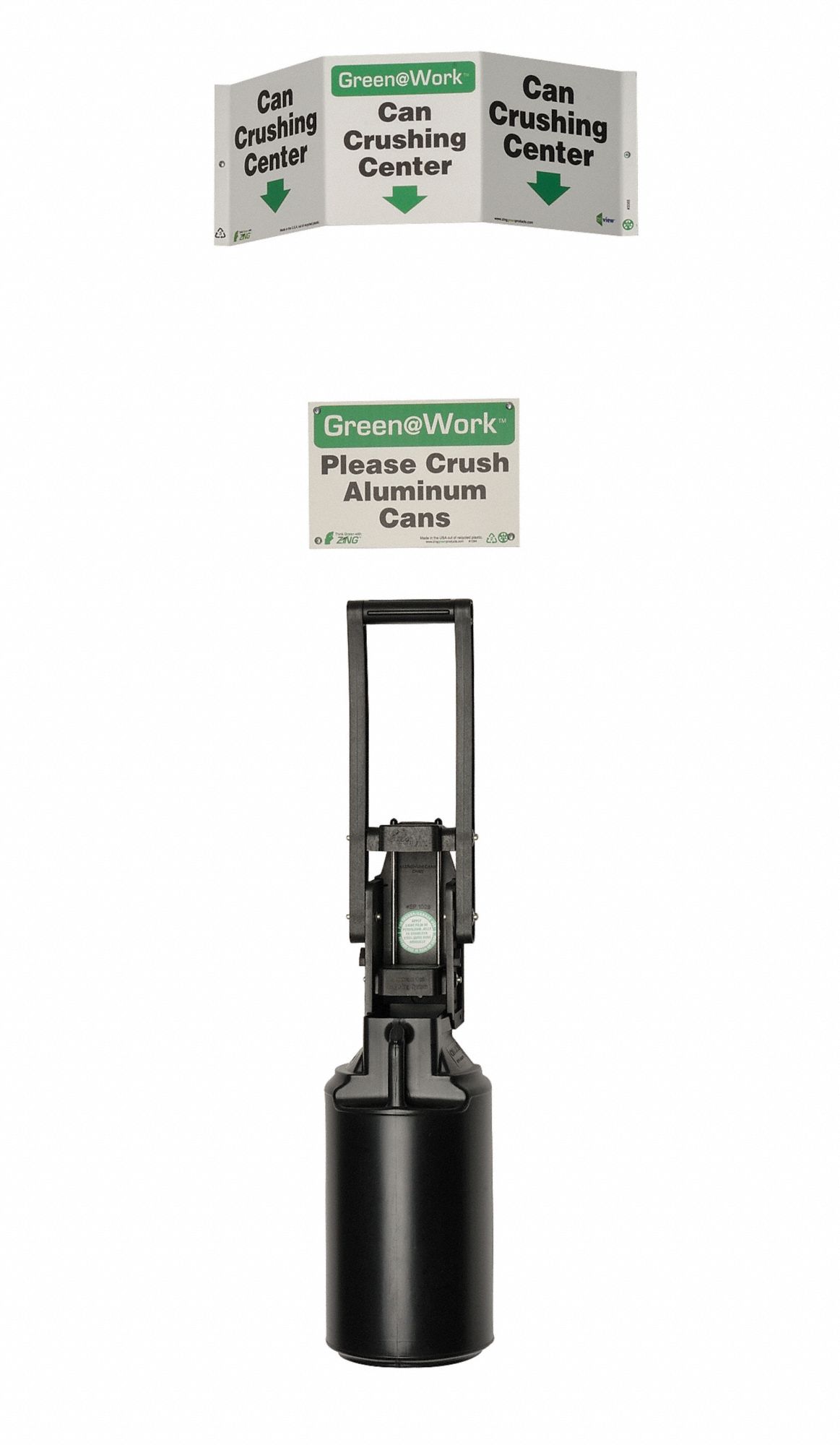 Can Crusher Kit With Sign