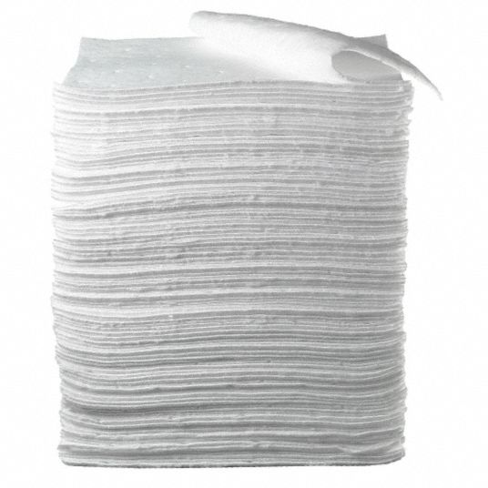 OIL-DRI, 0.23 gal Volume Absorbed Per Pad, 23 gal (100 Pads), Absorbent Pad  - 1HEJ2