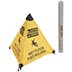 Caution/Cuidado: Wet Floor Pop Up Safety Cone Signs