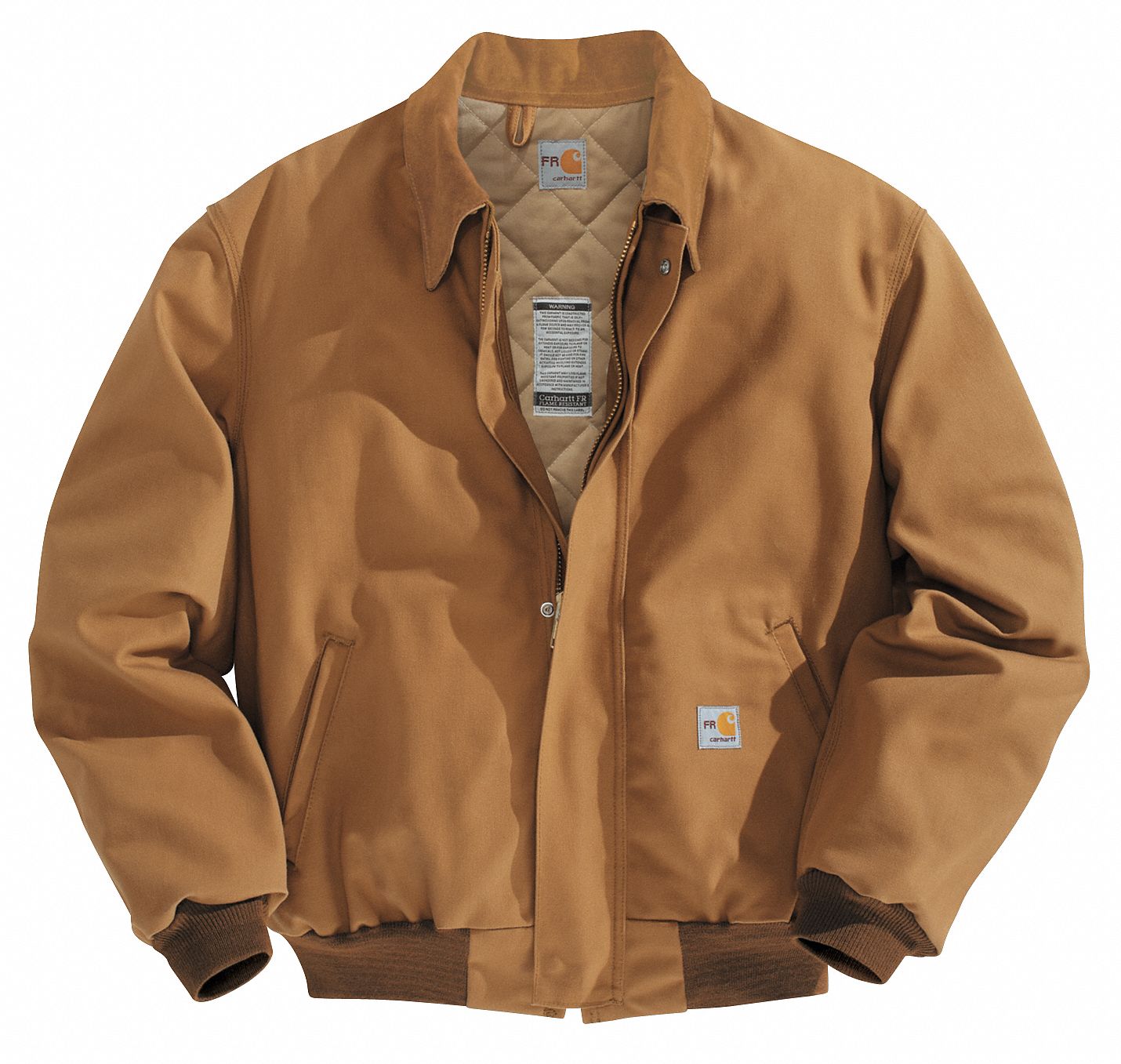 CARHARTT FR Bomber Jacket, Carhartt(R)Brown, XL - 35EP05|101623-211 XL ...