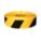 FLOOR TAPE, STRIPED PATTERN, BLACK AND YELLOW, 100 FT L, 3 IN W