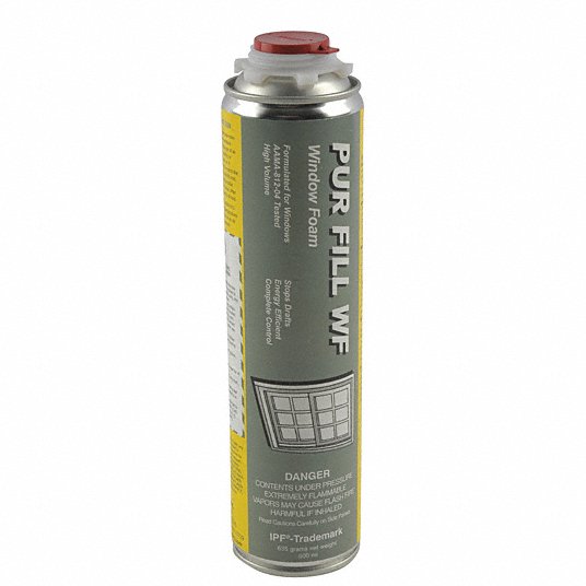 Insulating Spray Foam Sealant: 1 Components, 22.4 oz Size, Aerosol Can, Yellow, R-6