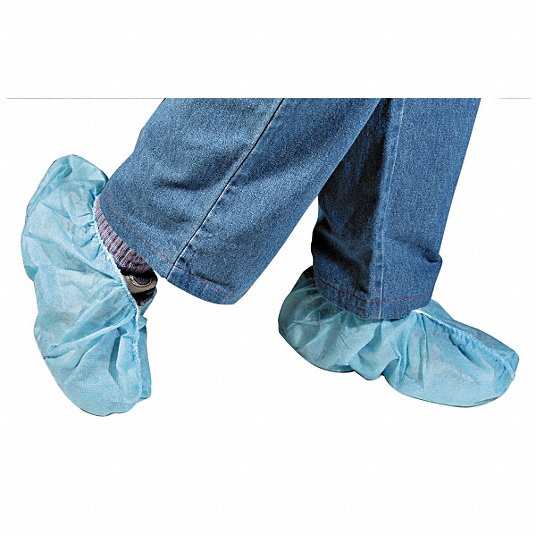 Waterproof Boot Covers for Professionals Fits up to Size 13 Work Boot and Size 14 Shoe - Non-Slip Waterproof Shoe Protectors XL Disposable Shoe Covers 100 Pack 