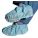 SHOE COVERS, BLUE, SLIP-RESISTANT SOLE, POLYPROPYLENE, XL, 30 PK