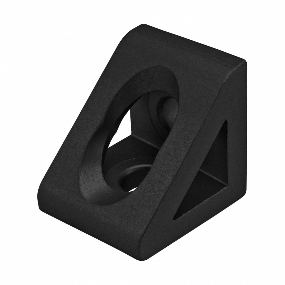 T-SlotFrmingConnector Alum Blk 30mm 30mm