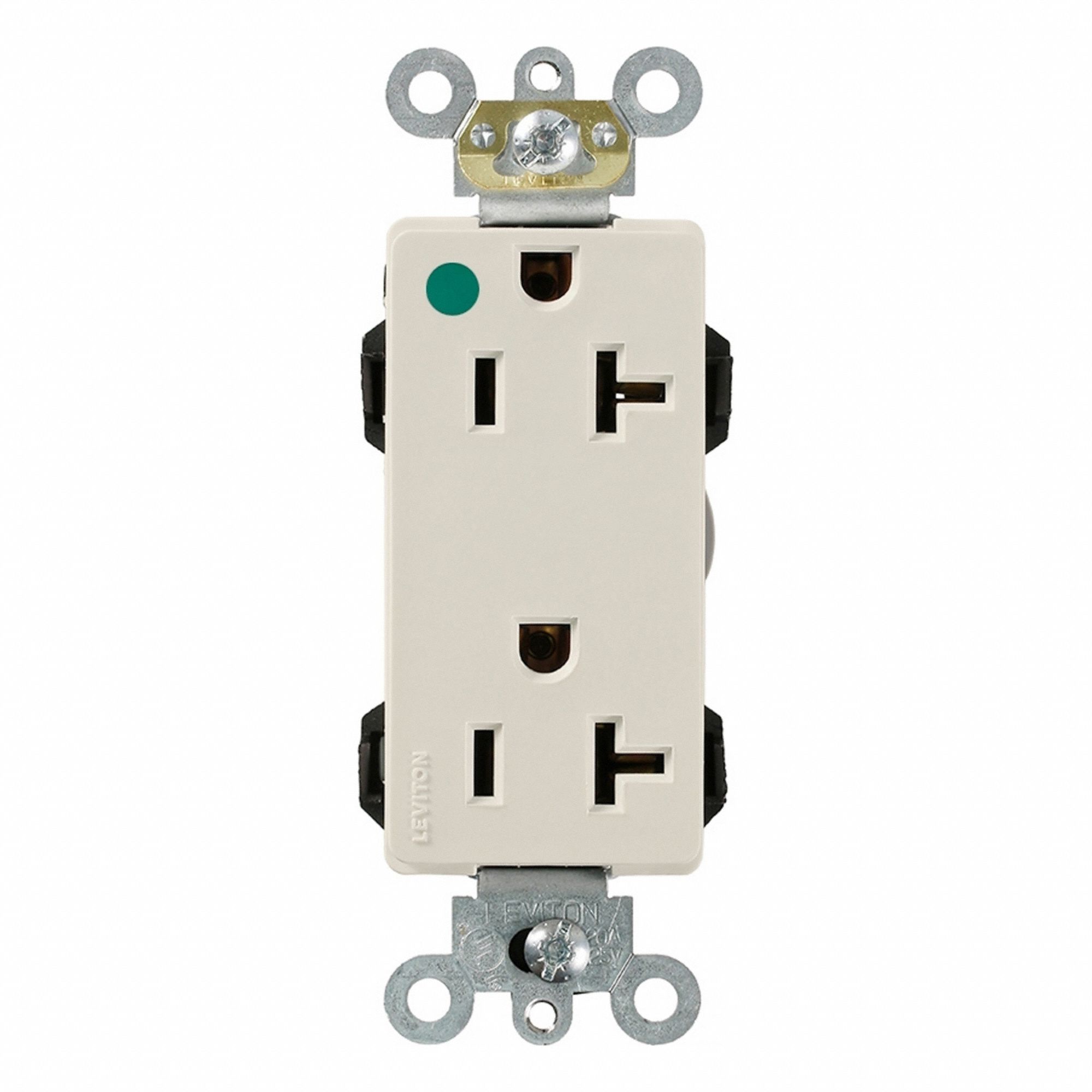 Lev-Lok Dup 20A 125V HG Self-Gr LtAl