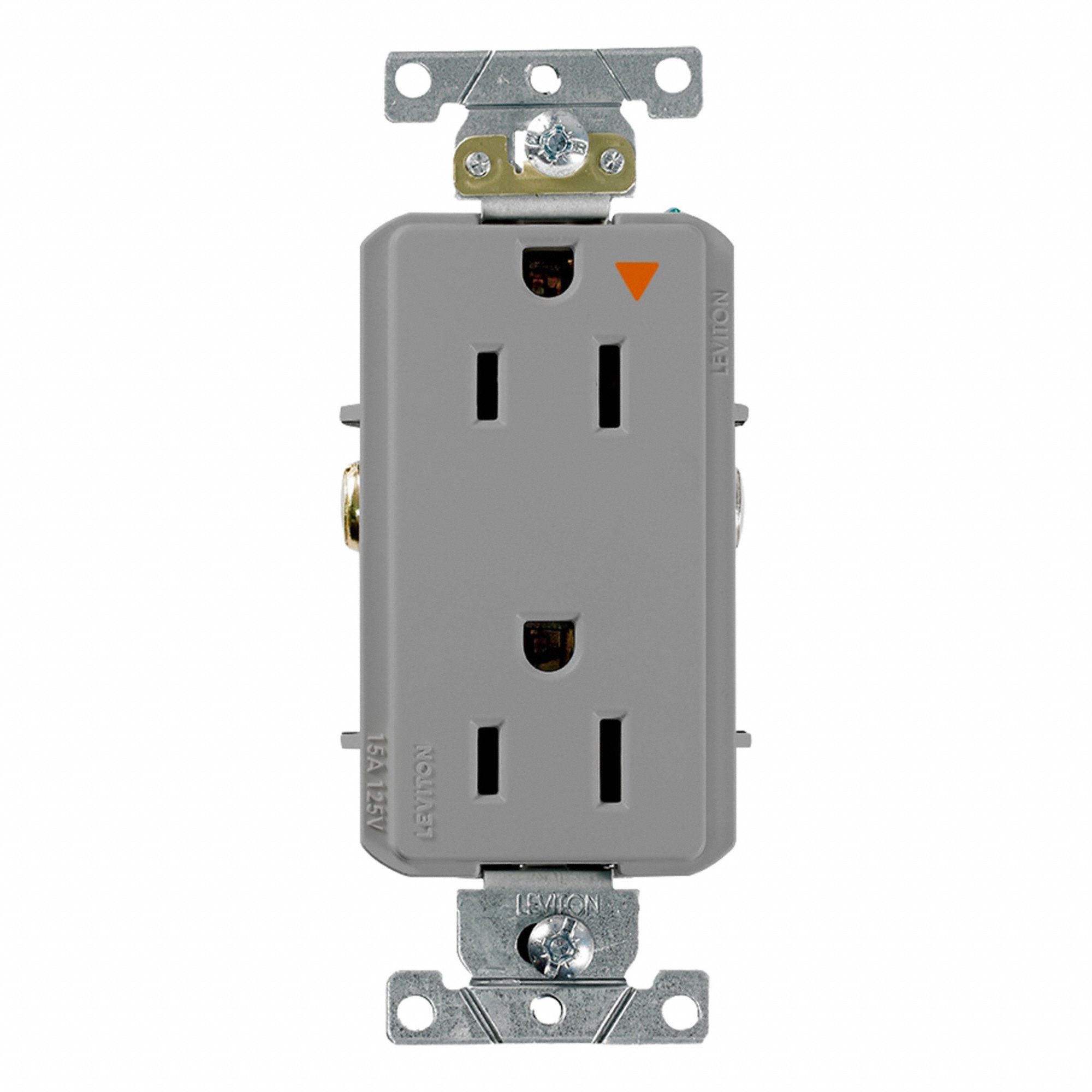 Duplex Receptacle Outlet 15A Gray 125V