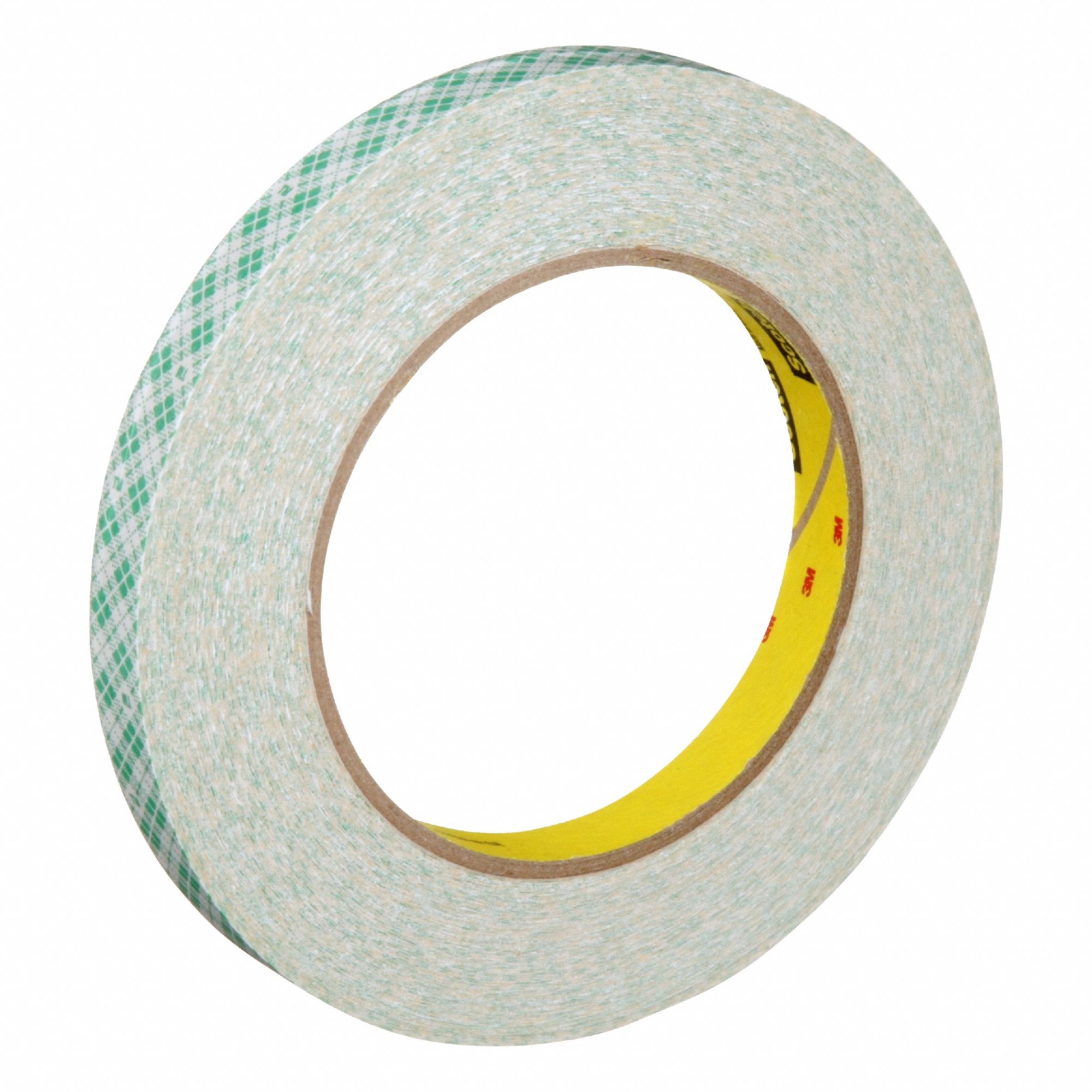 Splicing Tape: Double-Sided, 1/2 in Wd, 36 1/16 yd Lg, 6 mil Thick, Tan, Paper/Rubber, 72 PK