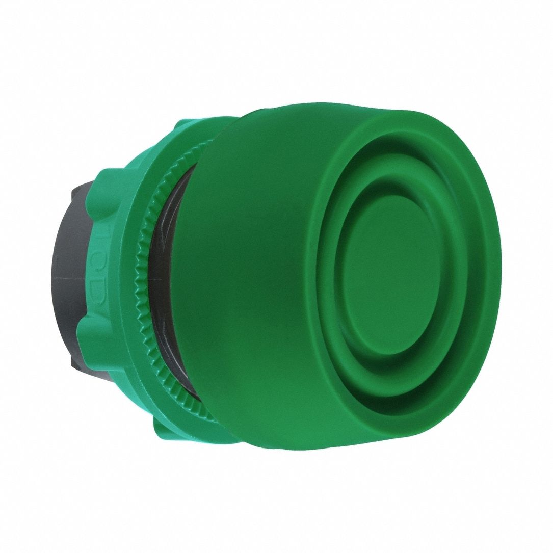 Flush Push Button: Yellow, 22 mm Mounting Size, Non-Metallic, Momentary