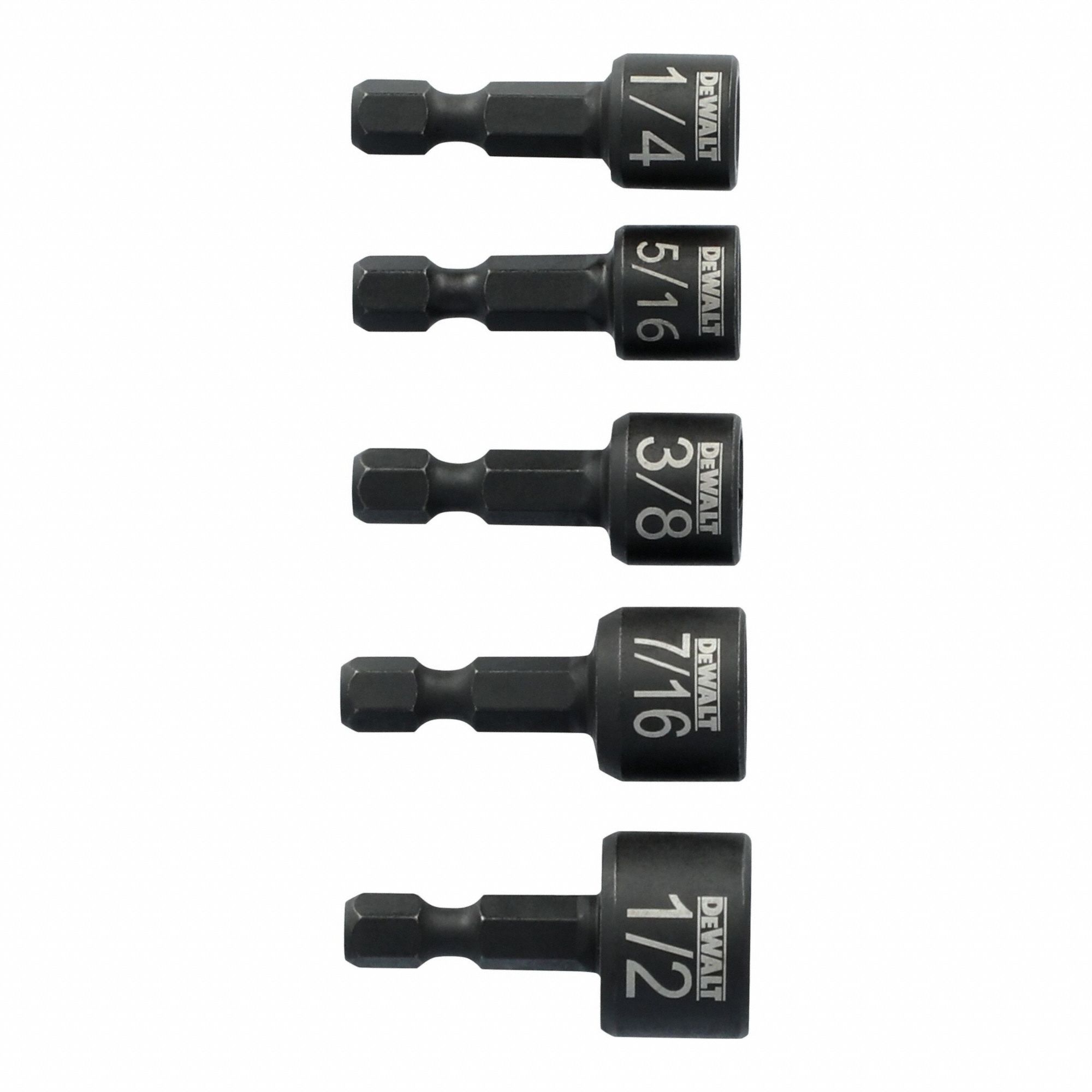 DEWALT ELITE 5-PC STUBBY NUT DRIVE SET