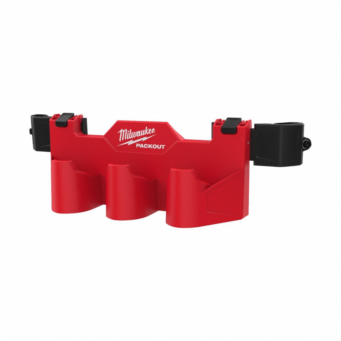 Tool Box Battery Rack Attachment: 5 in W x 4 13/16 in H x 16 13/16 in L, Red