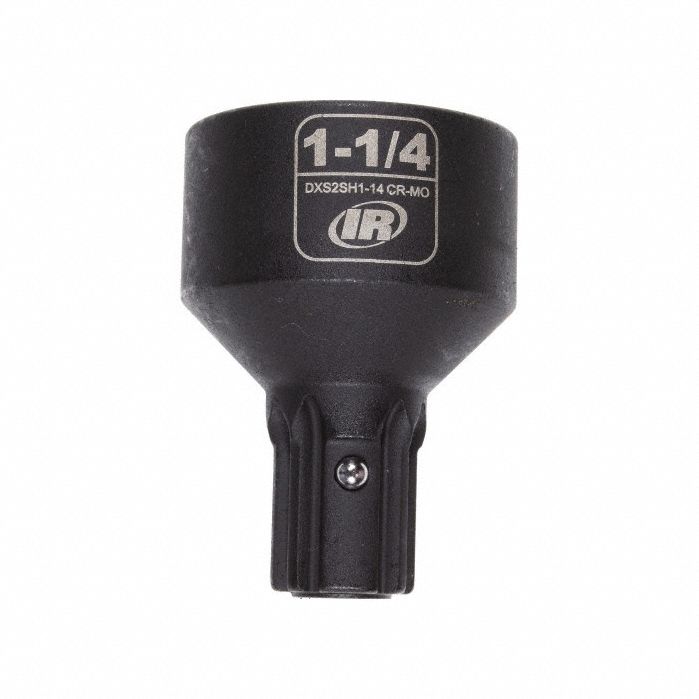 Impact Socket: SAE, 1 1/4 in Socket Size, 6-Point, Std, 2 7/32 in Overall Lg