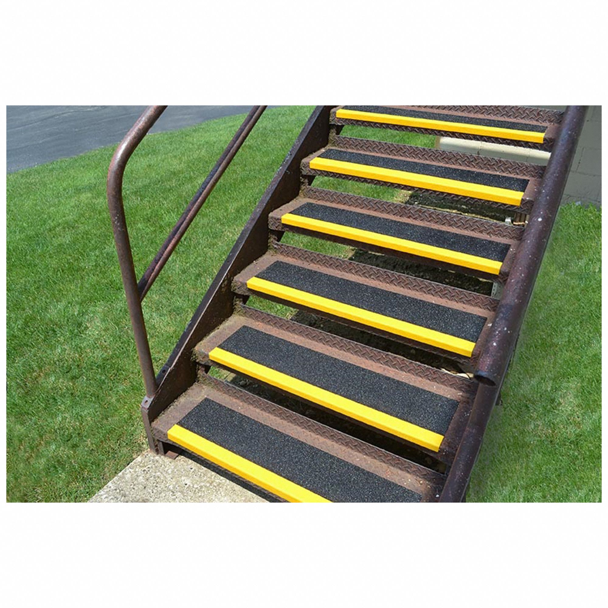 SUREFOOT Stair Tread Cover Full Coverage Grit, Fiberglass, Adhesive