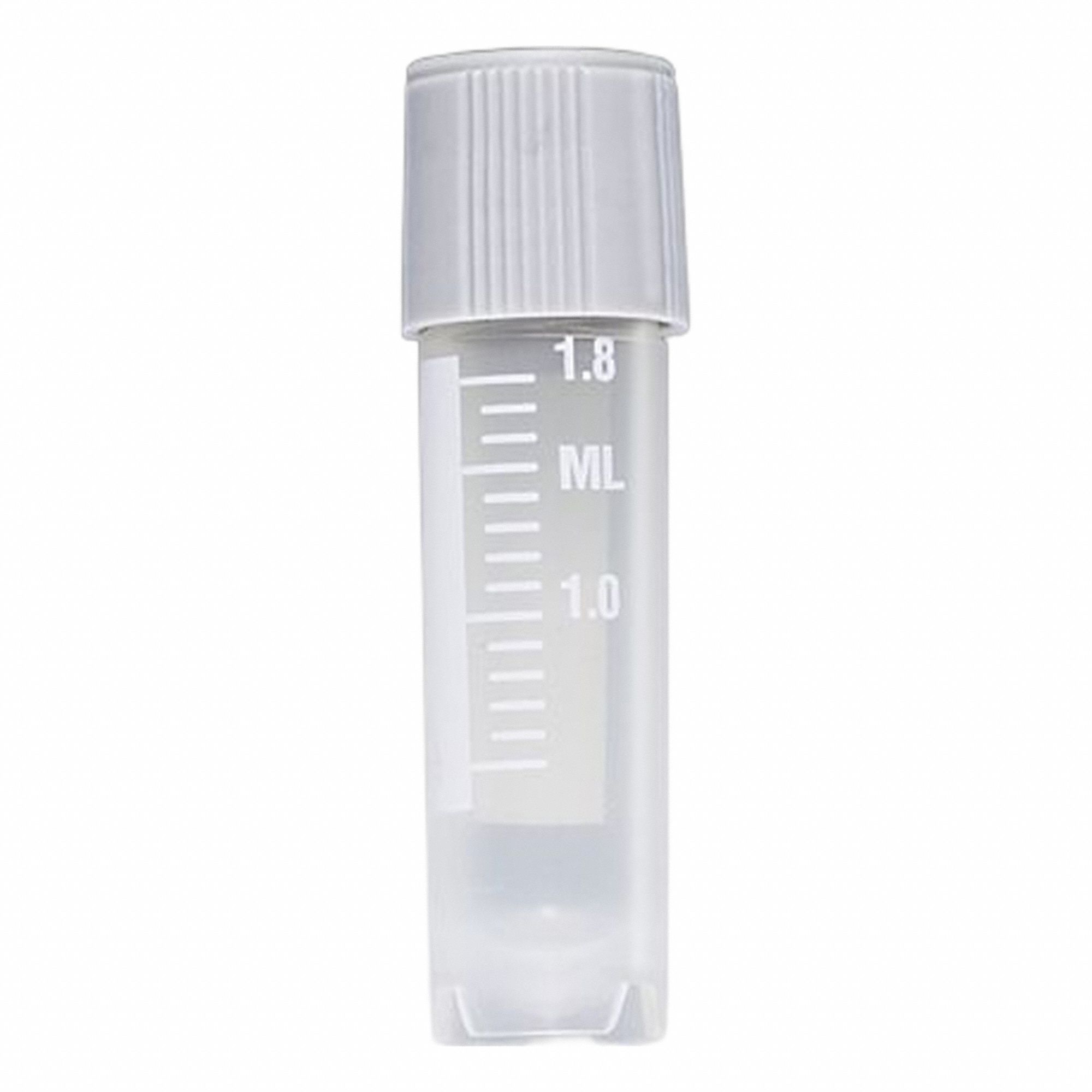 GLOBE SCIENTIFIC Test Tube: Test Tube, Polypropylene, 2 mL Capacity - mL, Round, Colorless (MPN 6052). Key specifications — Brand: GLOBE SCIENTIFIC; Graduated: Yes; Closure Color: Colorless; Includes Closure: No; Body Color: Colorless; Bottom Shape: Round; Body Material: Polypropylene.