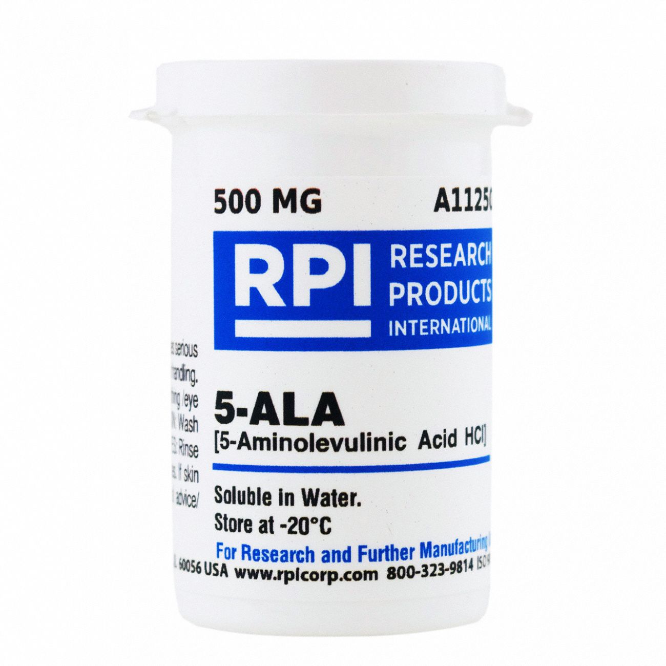 5-Aminolevulinic Acid: Lab, 500 mg, 1297222, Acid, Powder, 18 mo Shelf Life, 1