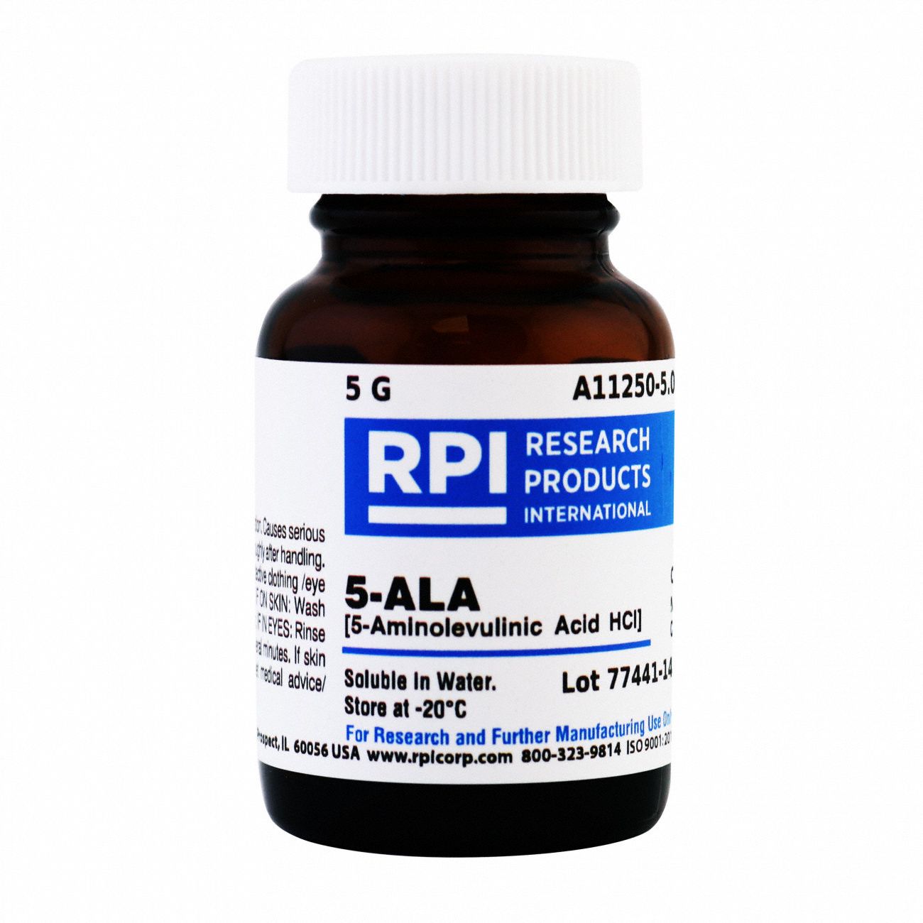 5-Aminolevulinic Acid: Lab, 5 g, 1297222, Acid, Powder, 18 mo Shelf Life, 1