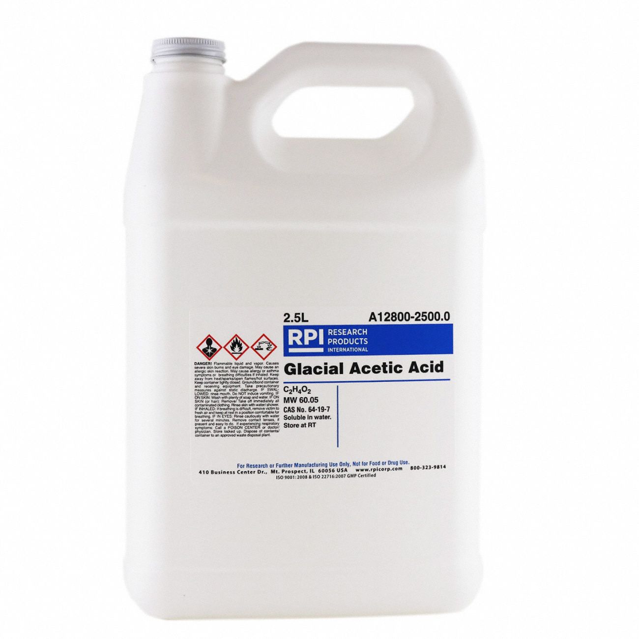 64197, 60.05, Acetic Acid, Glacial 30UC68A128002500.0 Grainger