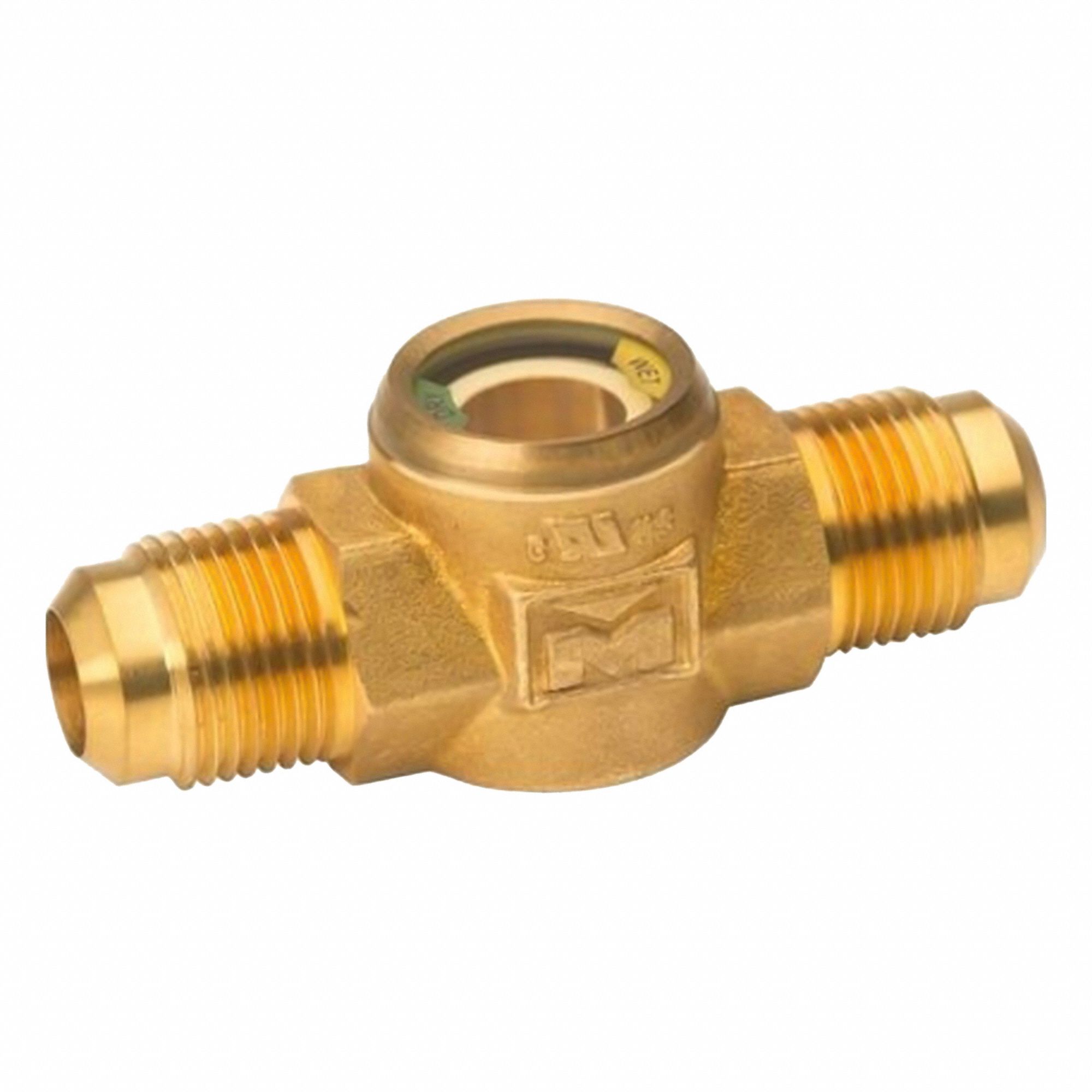 Sight Glass: Flare, Brass, 2 3/4 in Lg