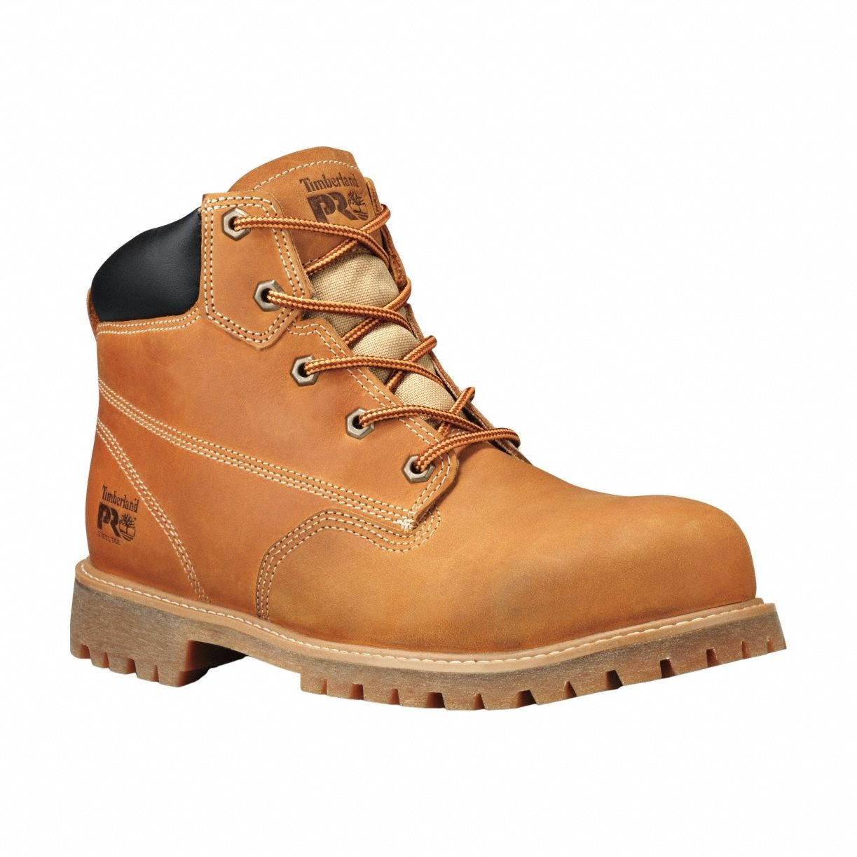 6-Inch Work Boot: Men's, Size 11 1/2, M, Tan, Steel Toe Cap, Removable Insole