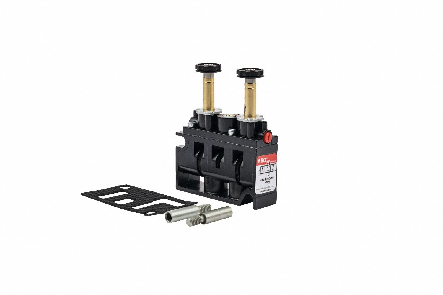 Solenoid Air Control Valve: Alpha, Four-Way / Three-Position, 1/4 in Female NPTF, Internal Pilot