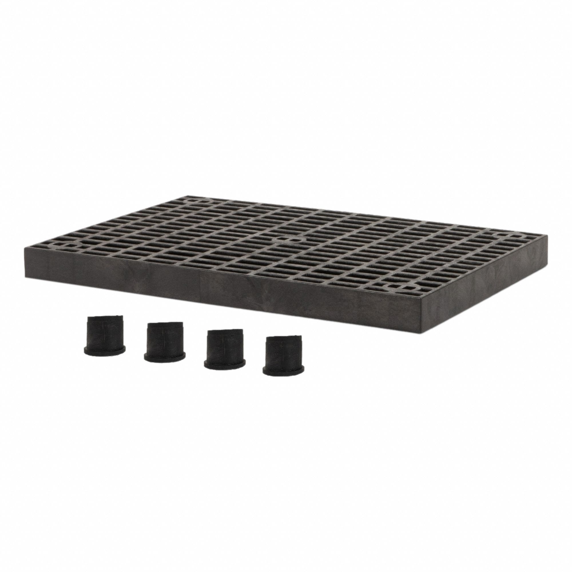 WORK PLATFORM BASE, 2.6 IN OVERALL H, 36 IN OVERALL L, 24 IN OVERALL W, HDPE