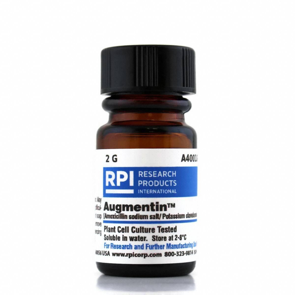 RPI, 2 g Container Size, Powder, Augmentin 30TX10A400102.0 Grainger