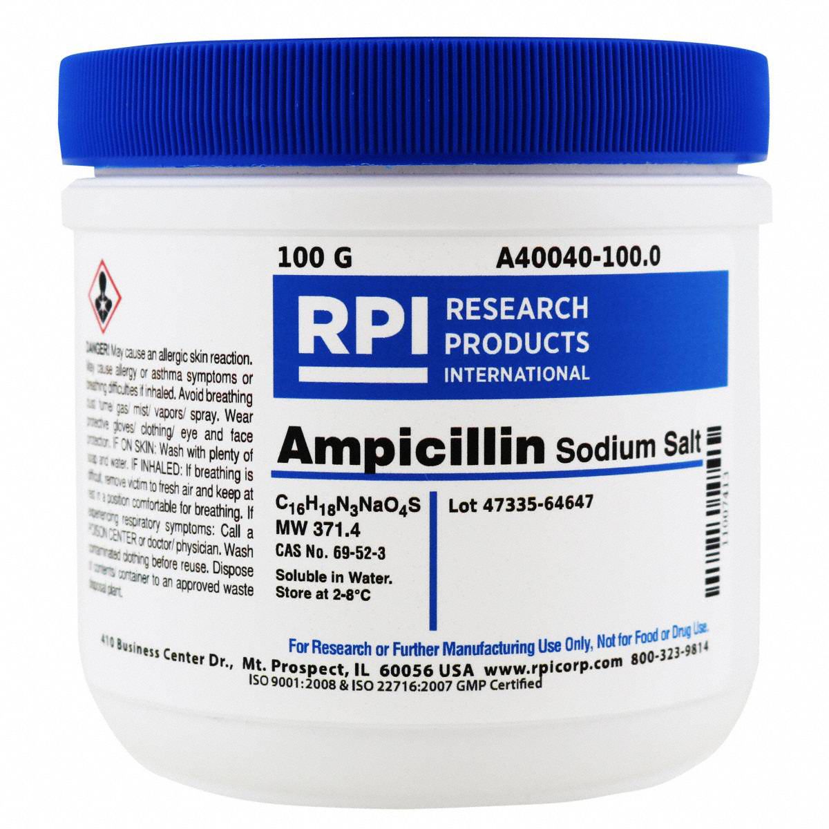 Ampicillin, Sodium Salt, 100g