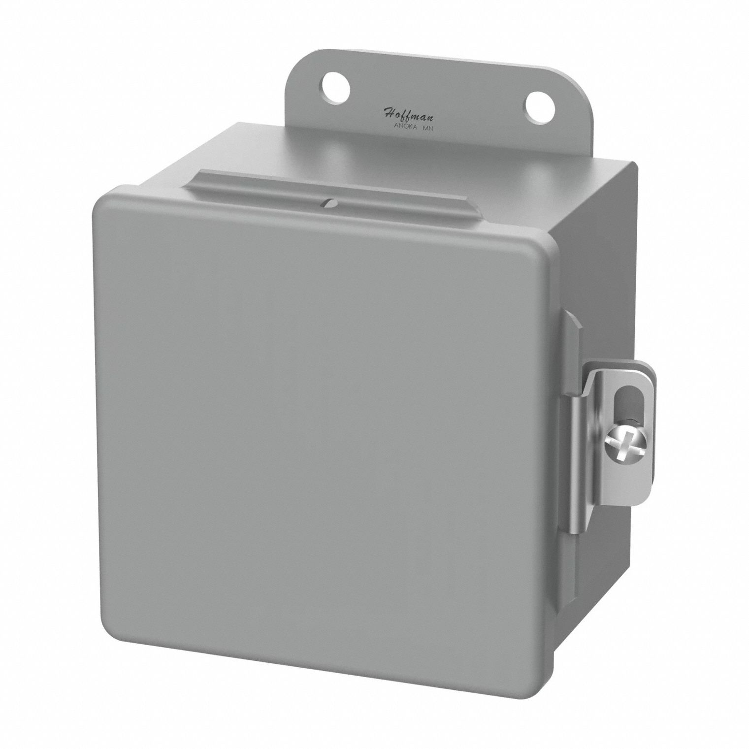 Enclosure: Steel, 10 in x 8 in x 6 in, NEMA 12/13, Solid Cover, Hinged