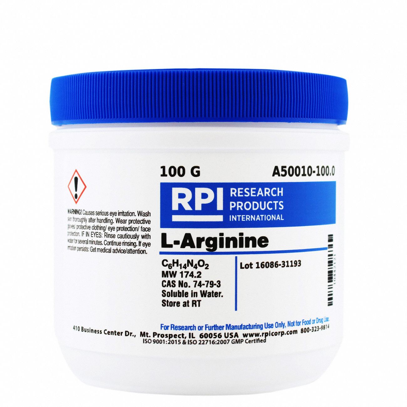 L-Arginine,  USP Grade, 100g
