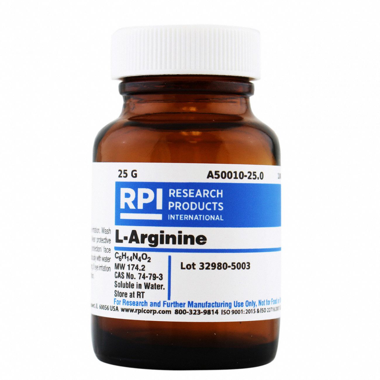 L-Arginine,  USP Grade, 25g
