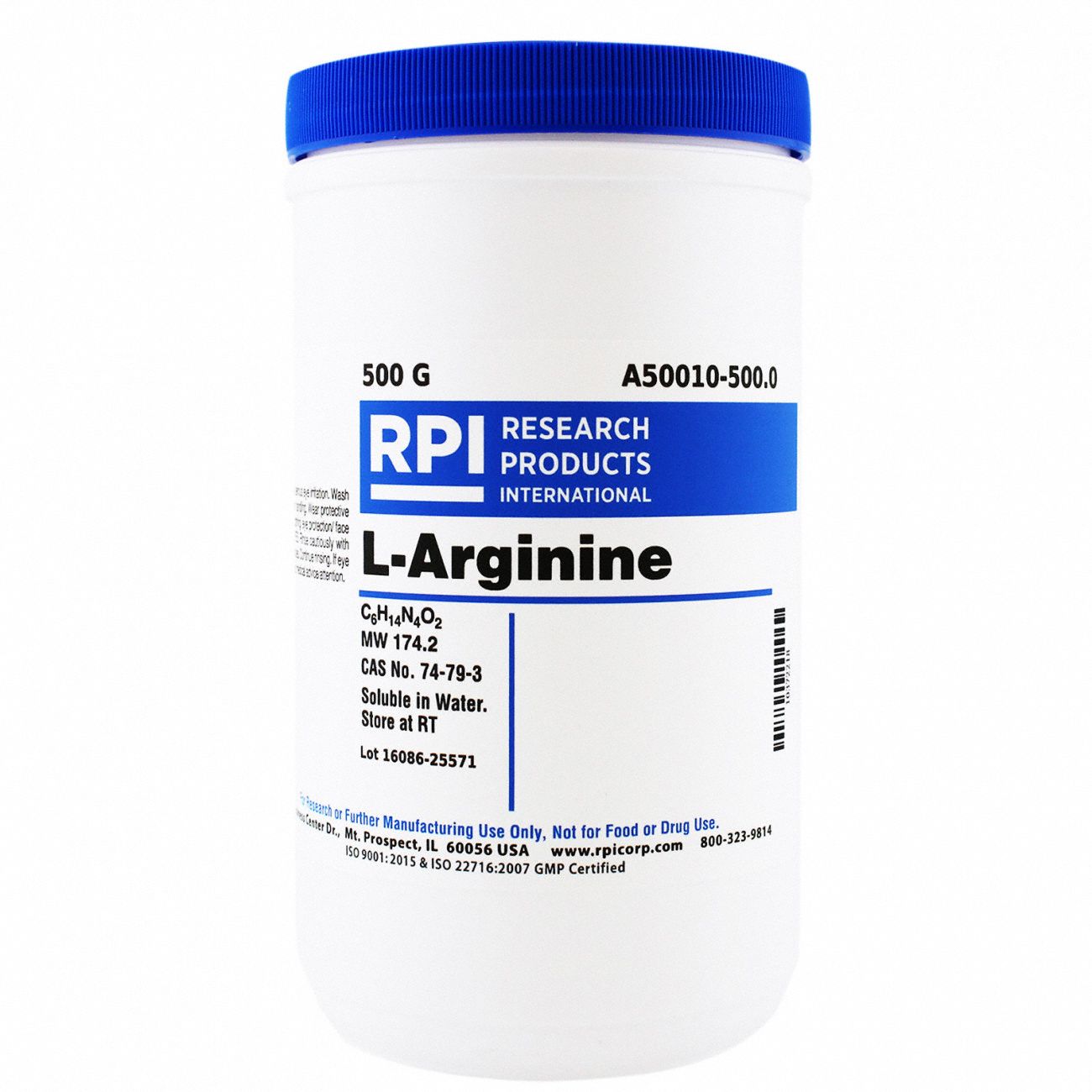 L-Arginine,  USP Grade, 500g
